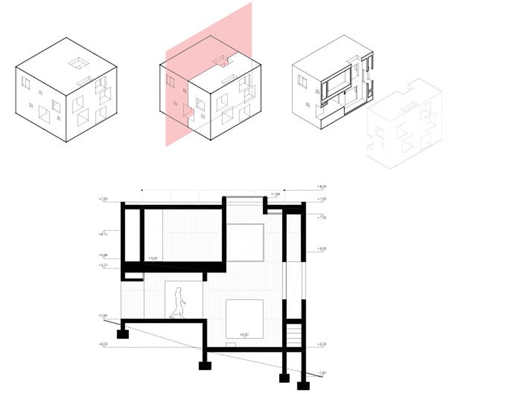 orthographic drawing of a house