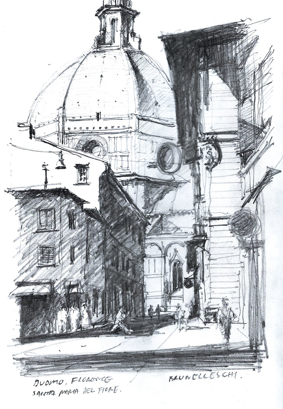 Graphite Sketch of the Duomo, Florence